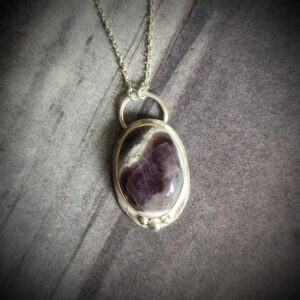 Collier "Wiara" - Argent et Améthyste