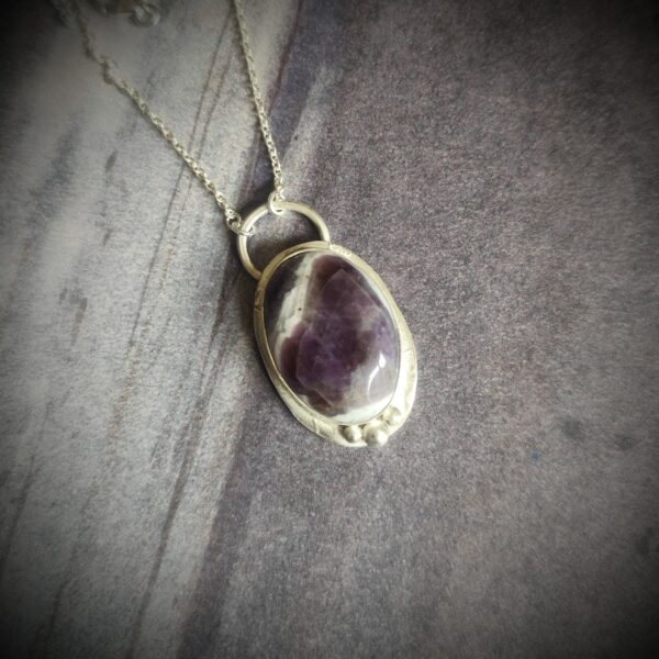 Collier "Wiara" - Argent et Améthyste – Image 3