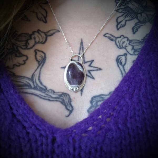 Collier "Wiara" - Argent et Améthyste – Image 2