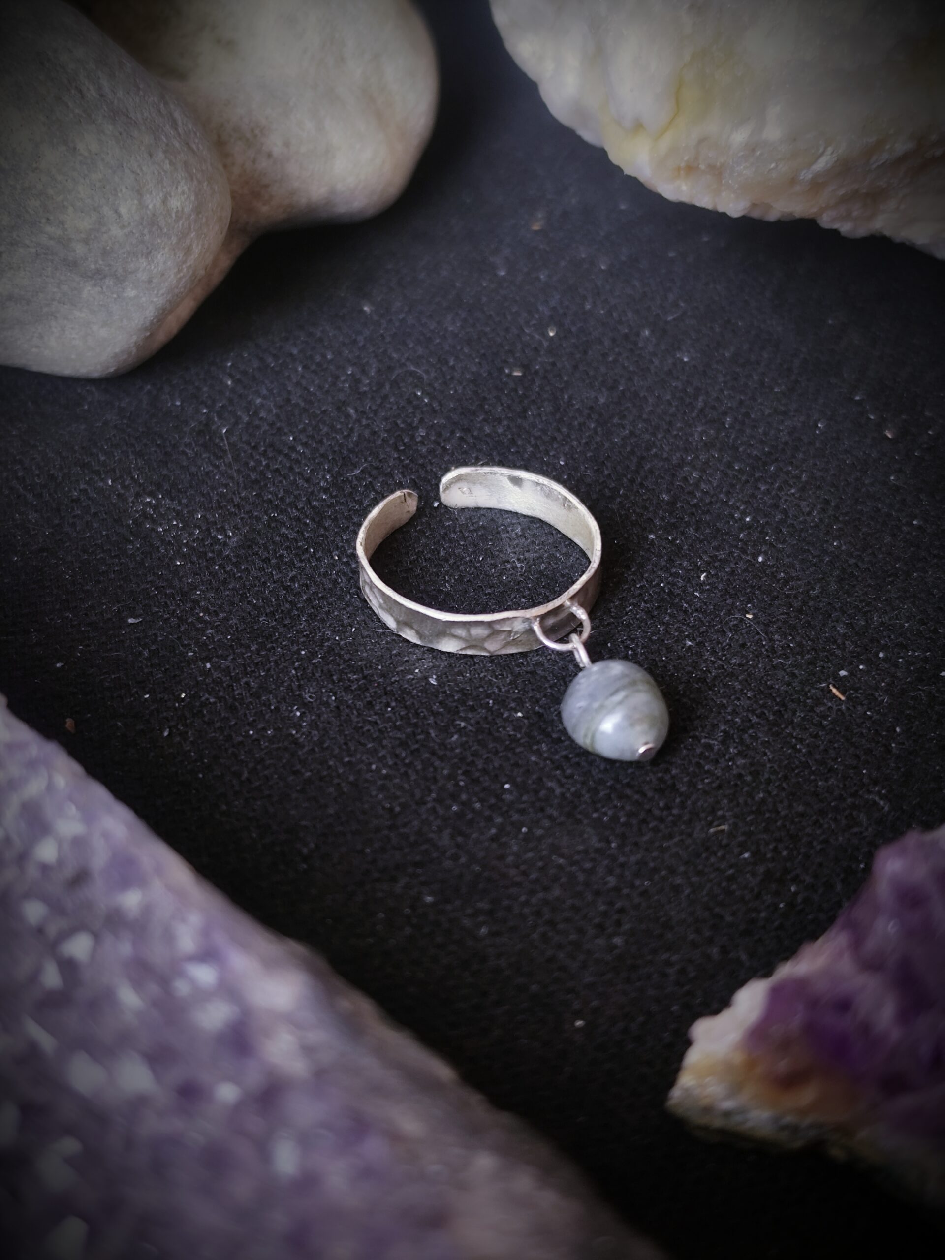 Bague Rusalka - Argent et Labradorite