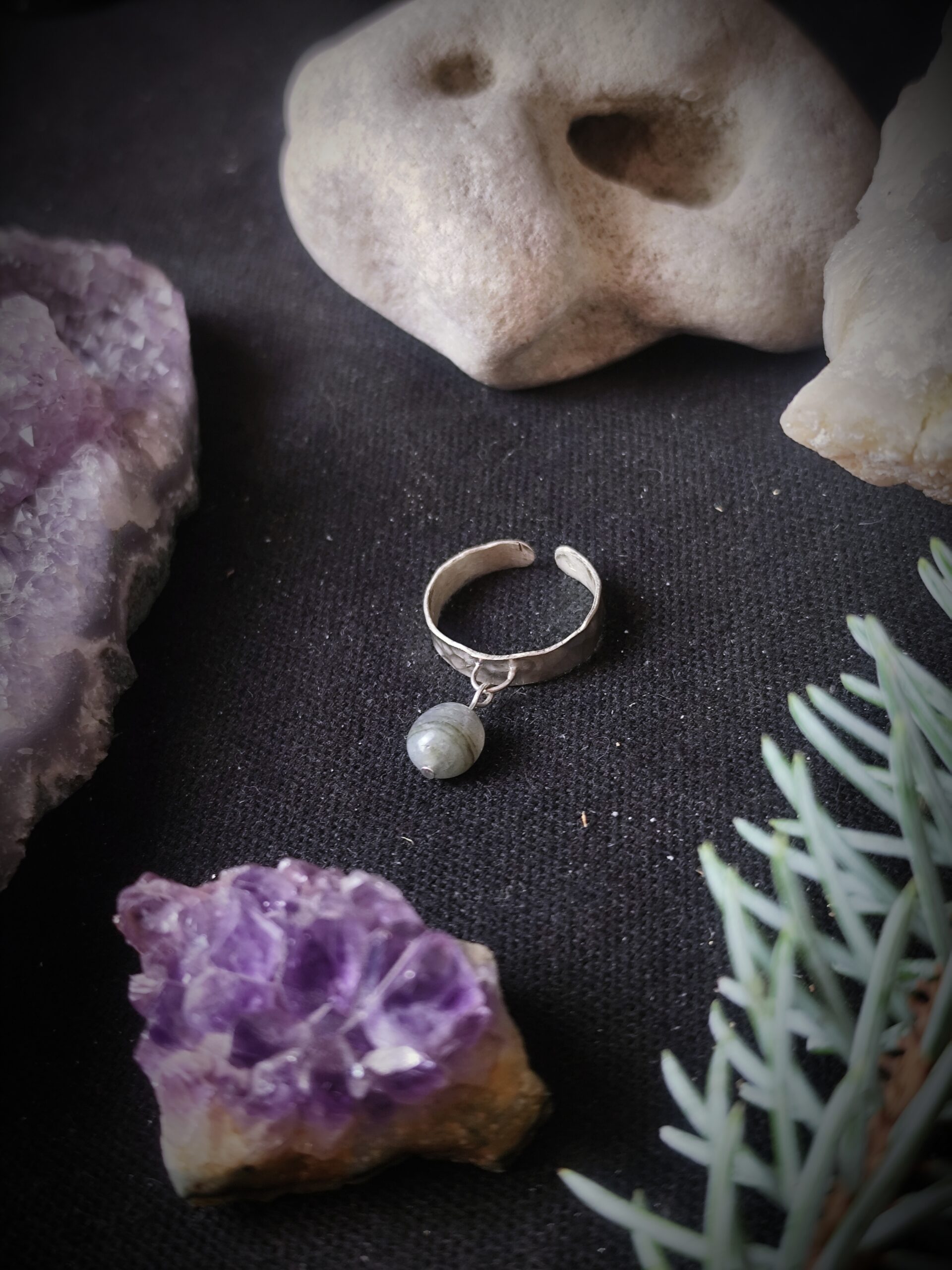 Bague Rusalka - Argent et Labradorite – Image 6
