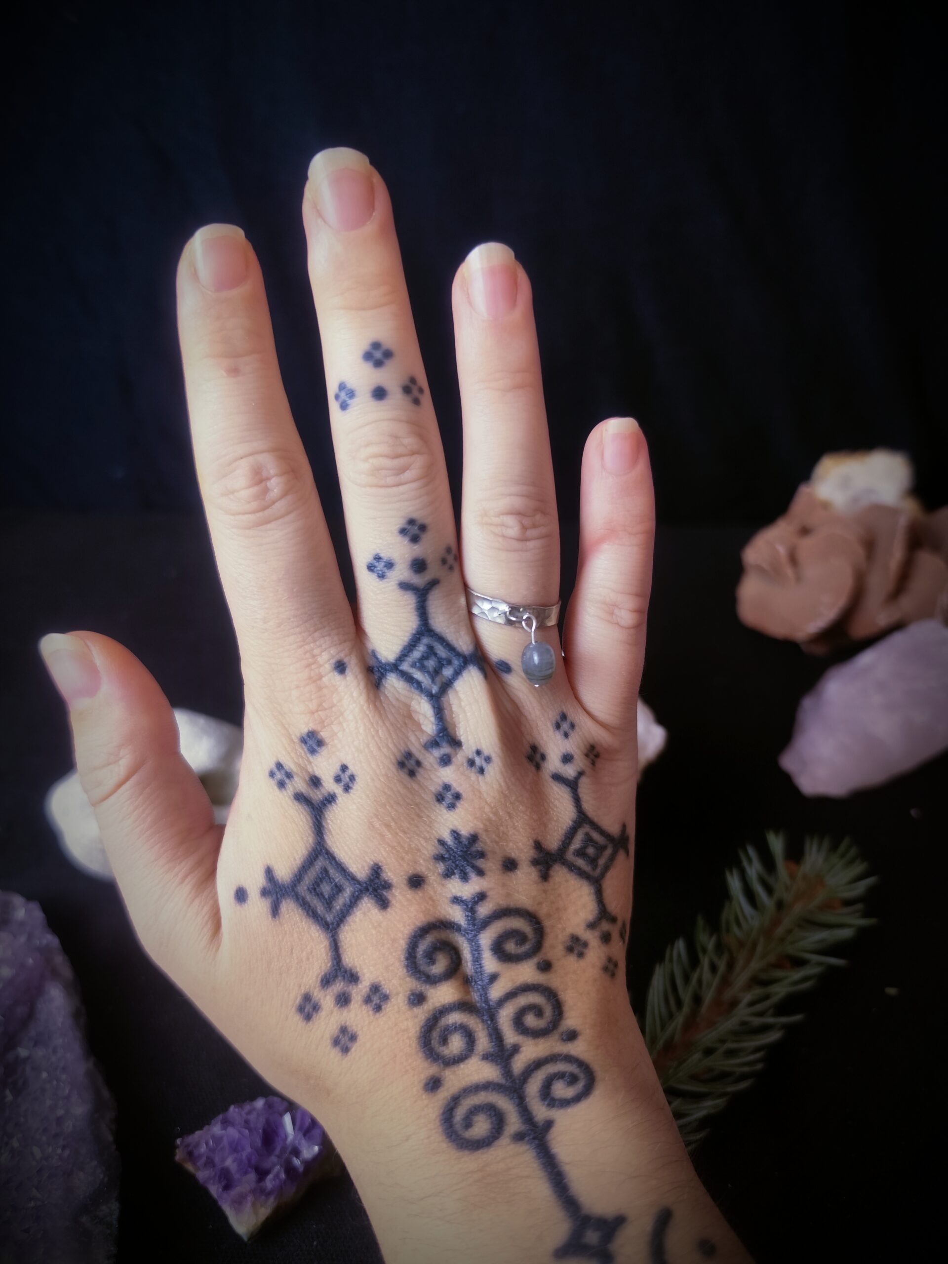 Bague Rusalka - Argent et Labradorite – Image 5