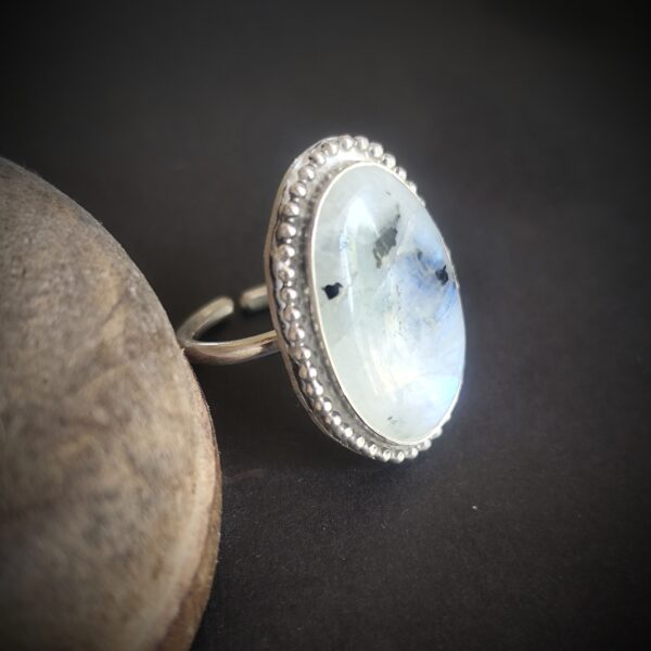 Bagues Nocta - Argent et Labradorite blanche – Image 3