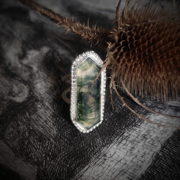 Bagues Sylva - Argent et Agate Mousse – Image 2