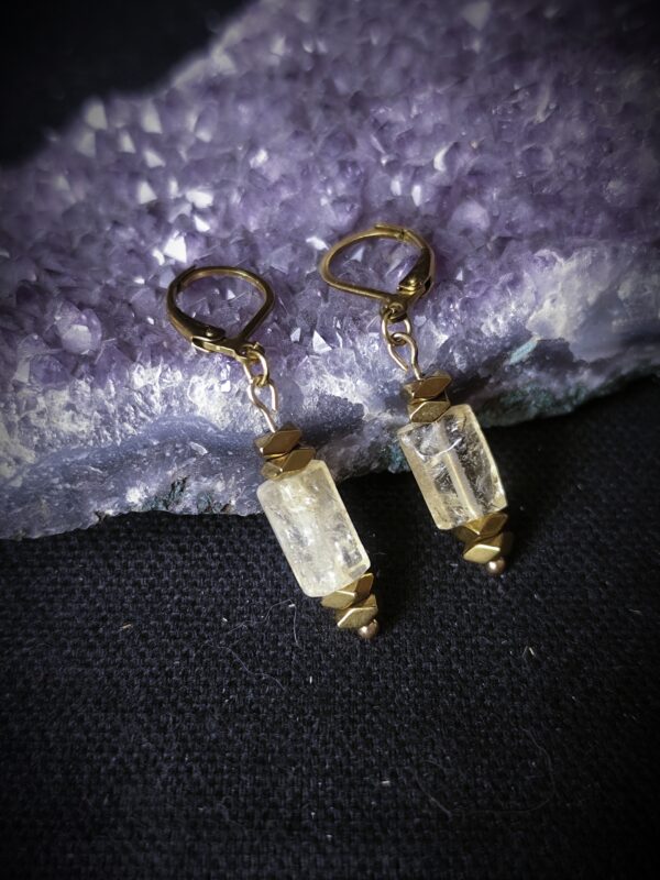 Boucles d'oreilles Soleil - Collection "Stanislava" – Image 3