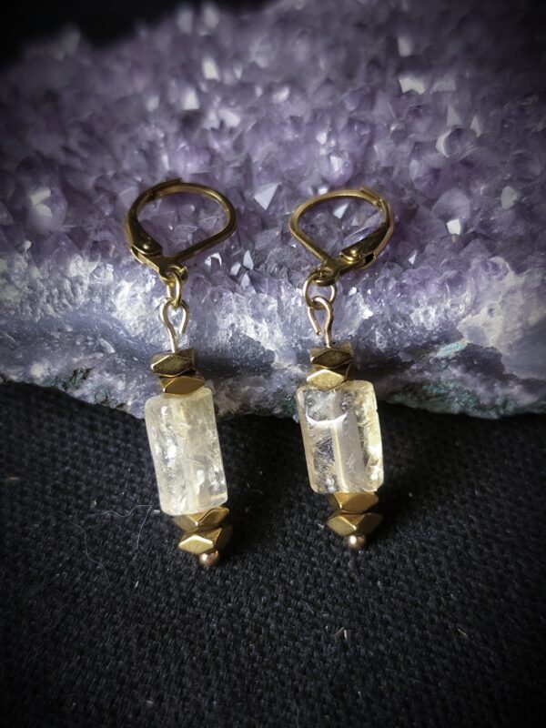 Boucles d'oreilles Soleil - Collection "Stanislava" – Image 2