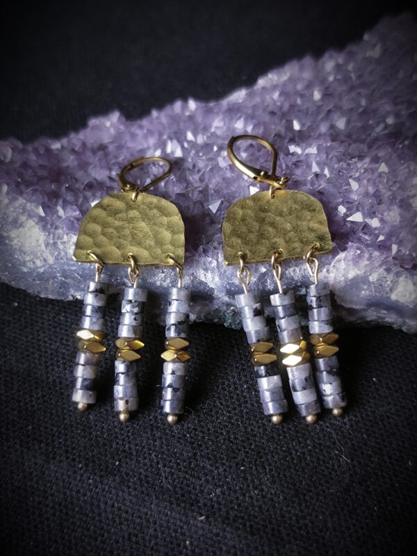Boucles d'oreilles Horizon - Collection "Stanislava" – Image 6