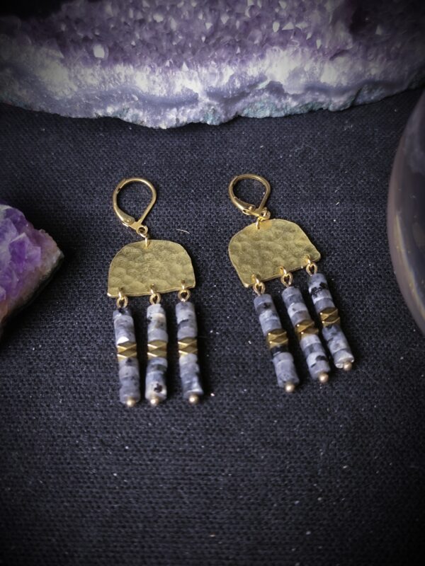 Boucles d'oreilles Horizon - Collection "Stanislava" – Image 2