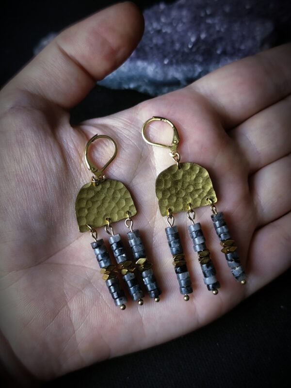 Boucles d'oreilles Horizon - Collection "Stanislava" – Image 3