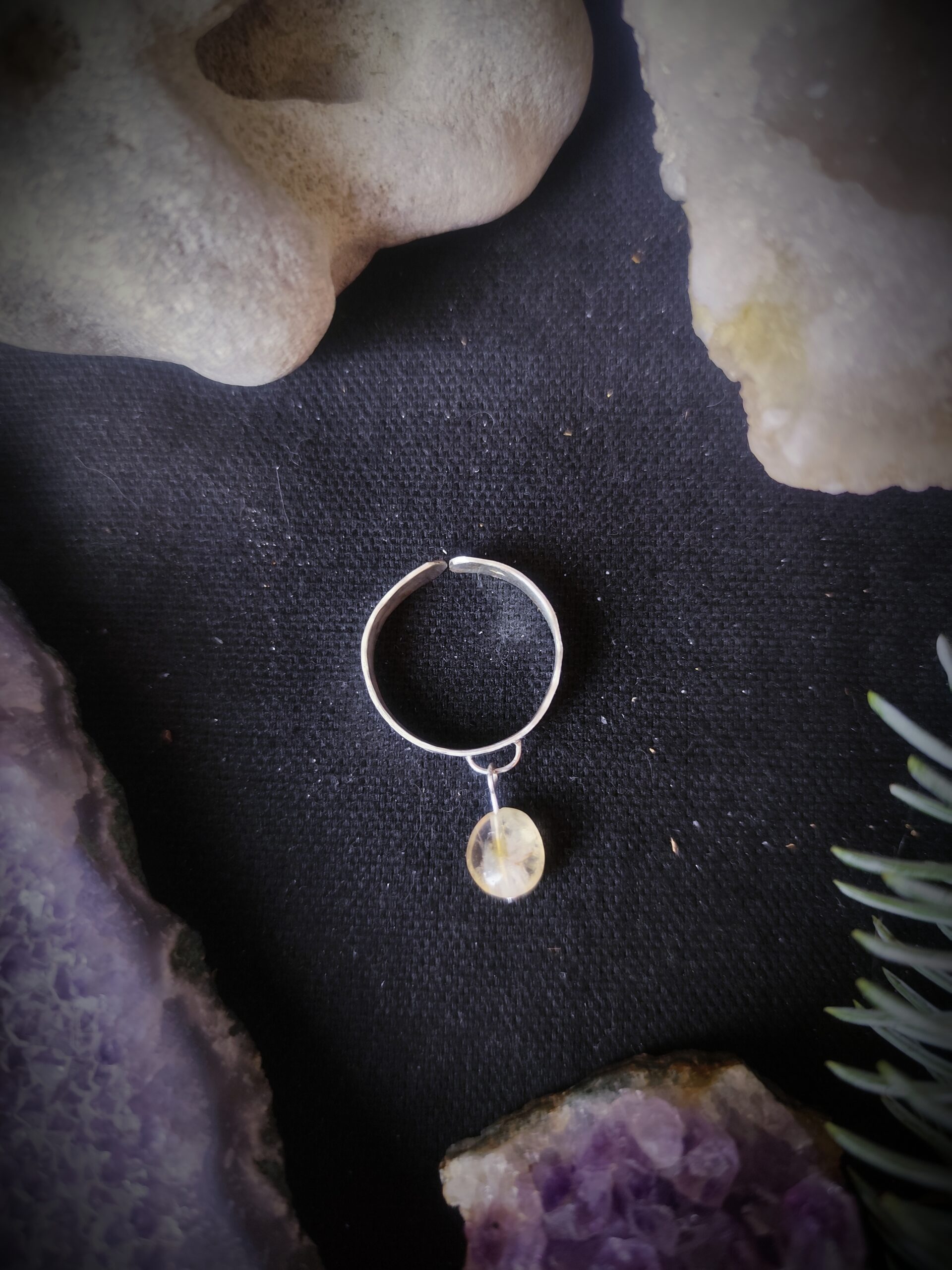 Bague Rusalka - Argent et Citrine – Image 6