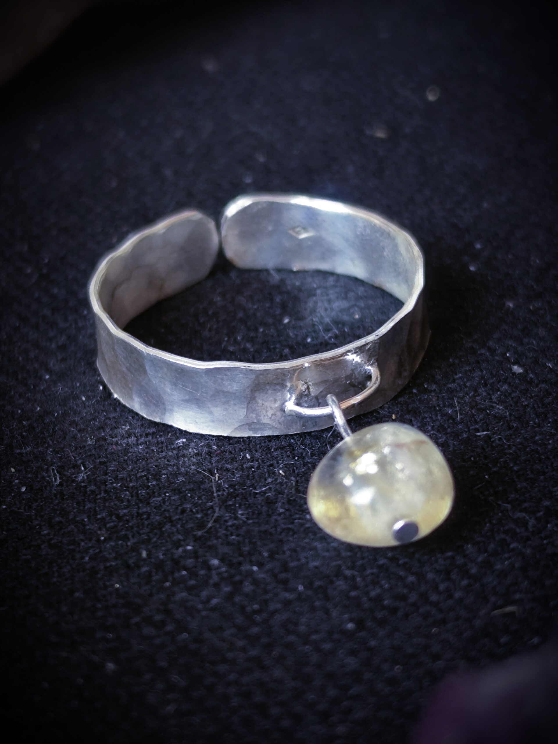 Bague Rusalka - Argent et Citrine – Image 3