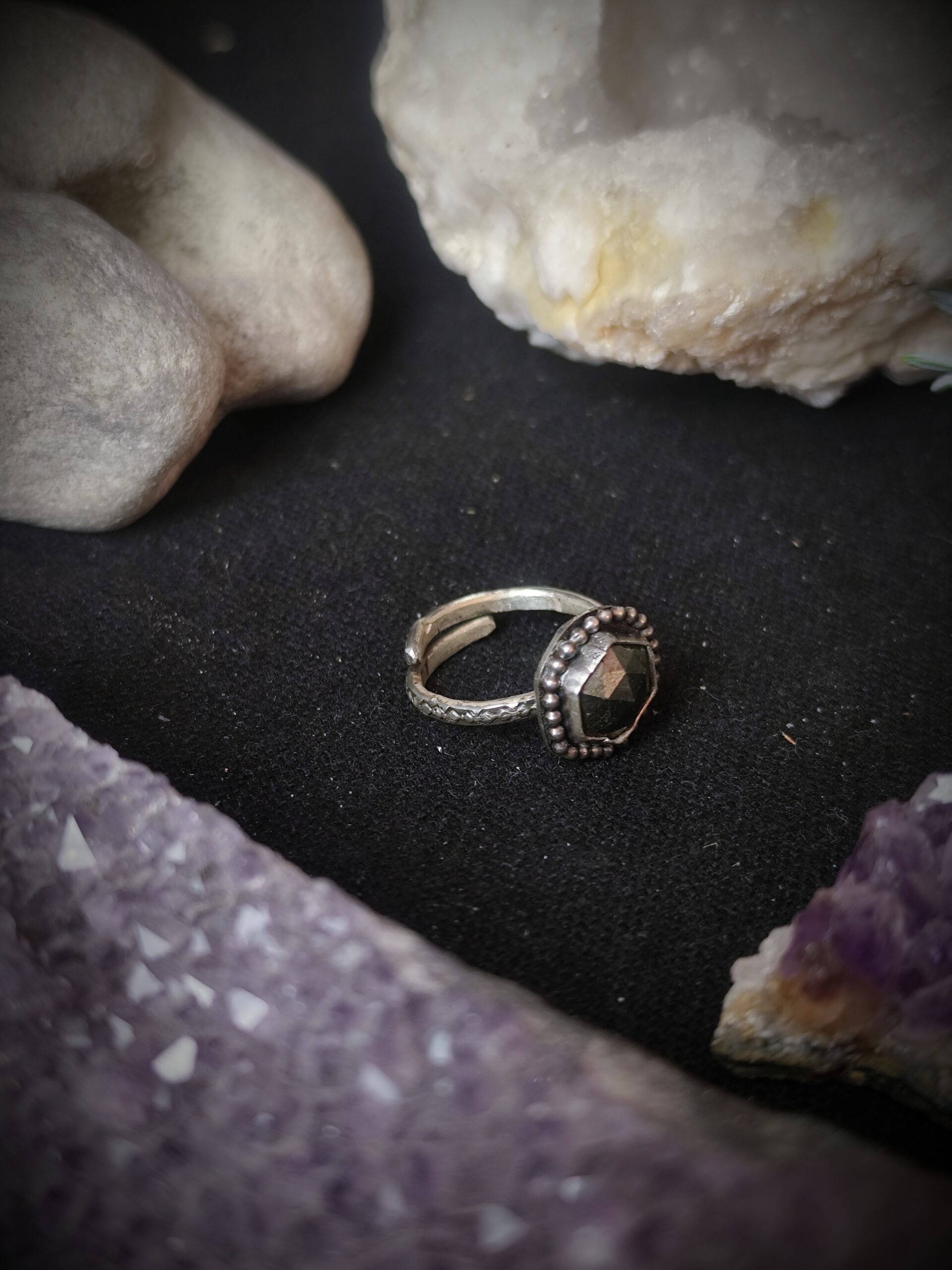 Bague Solenne - Argent et Pyrite – Image 7