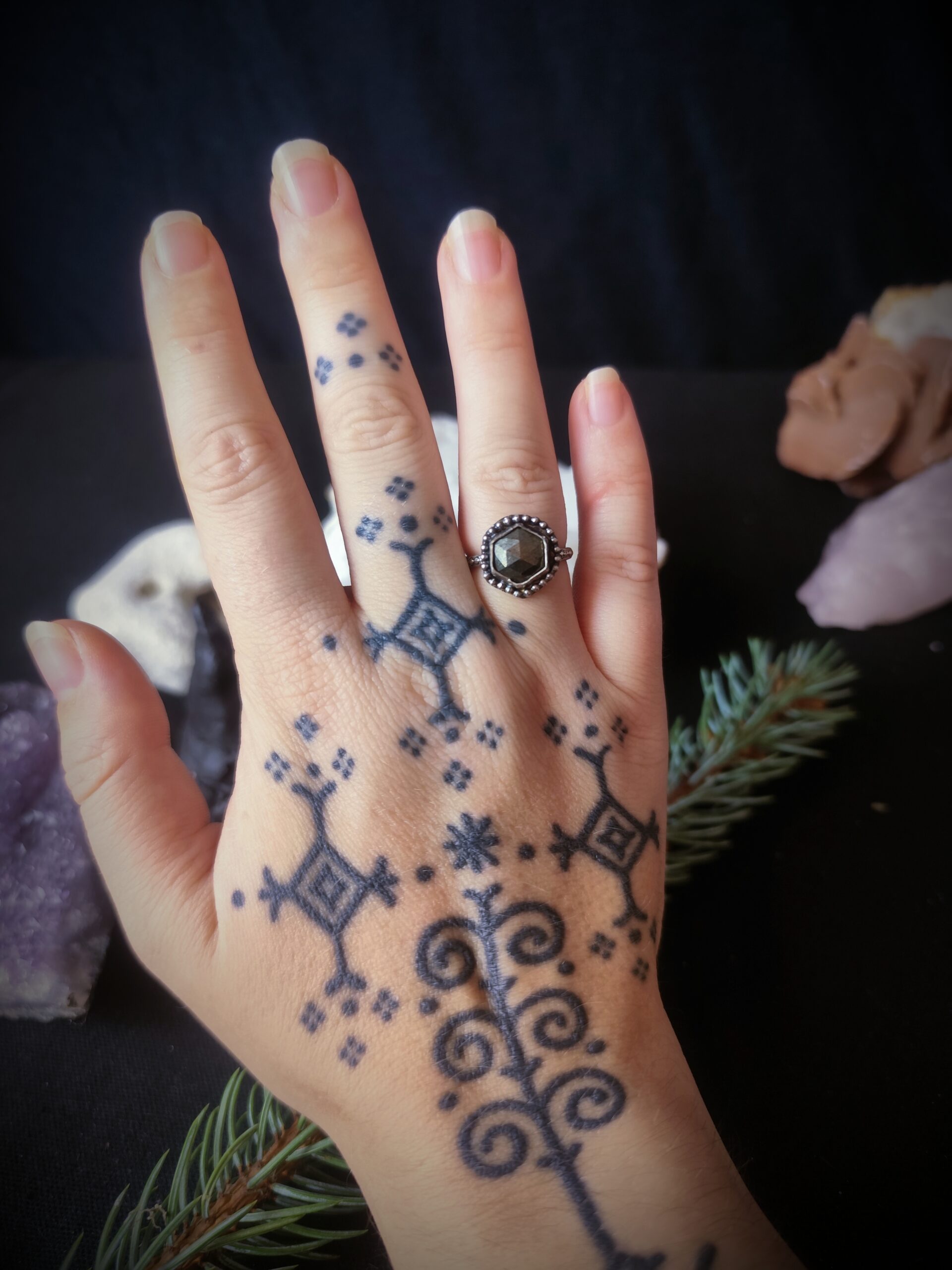 Bague Solenne - Argent et Pyrite – Image 4