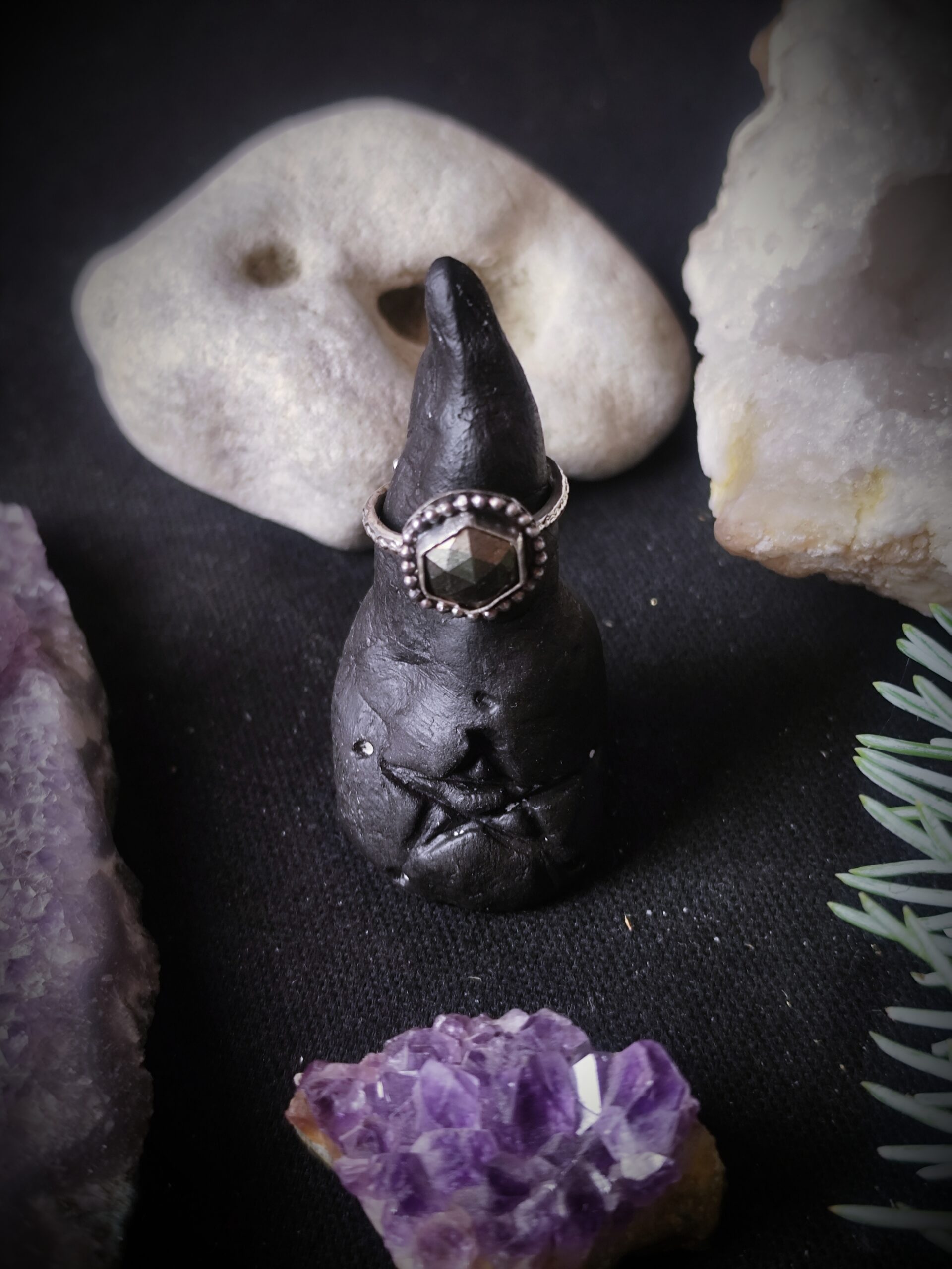 Bague Solenne - Argent et Pyrite – Image 2