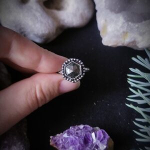 Bague Solenne - Argent et Pyrite