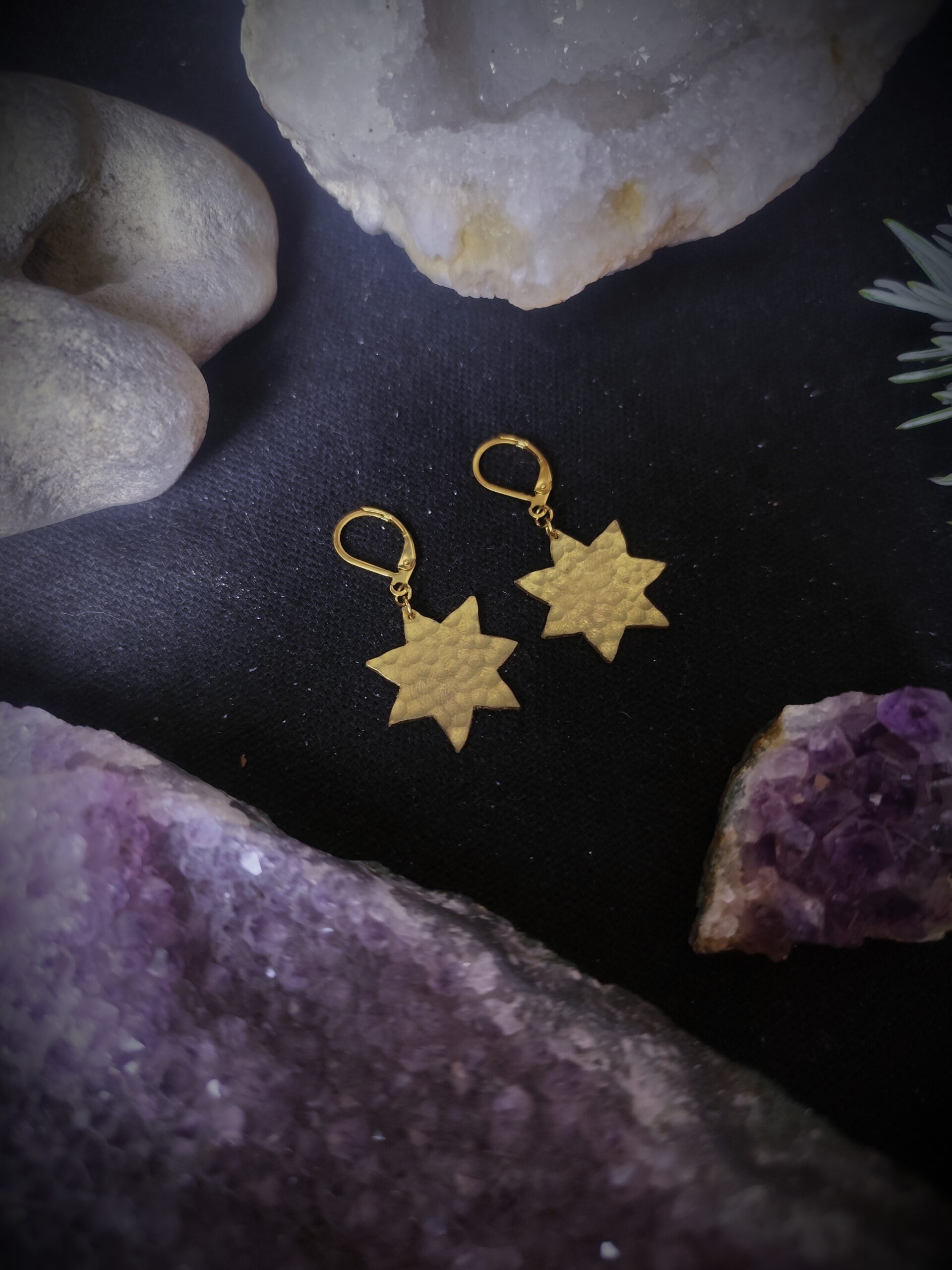 Boucles d'oreilles étoiles - Collection "Ode à la nuit" – Image 3