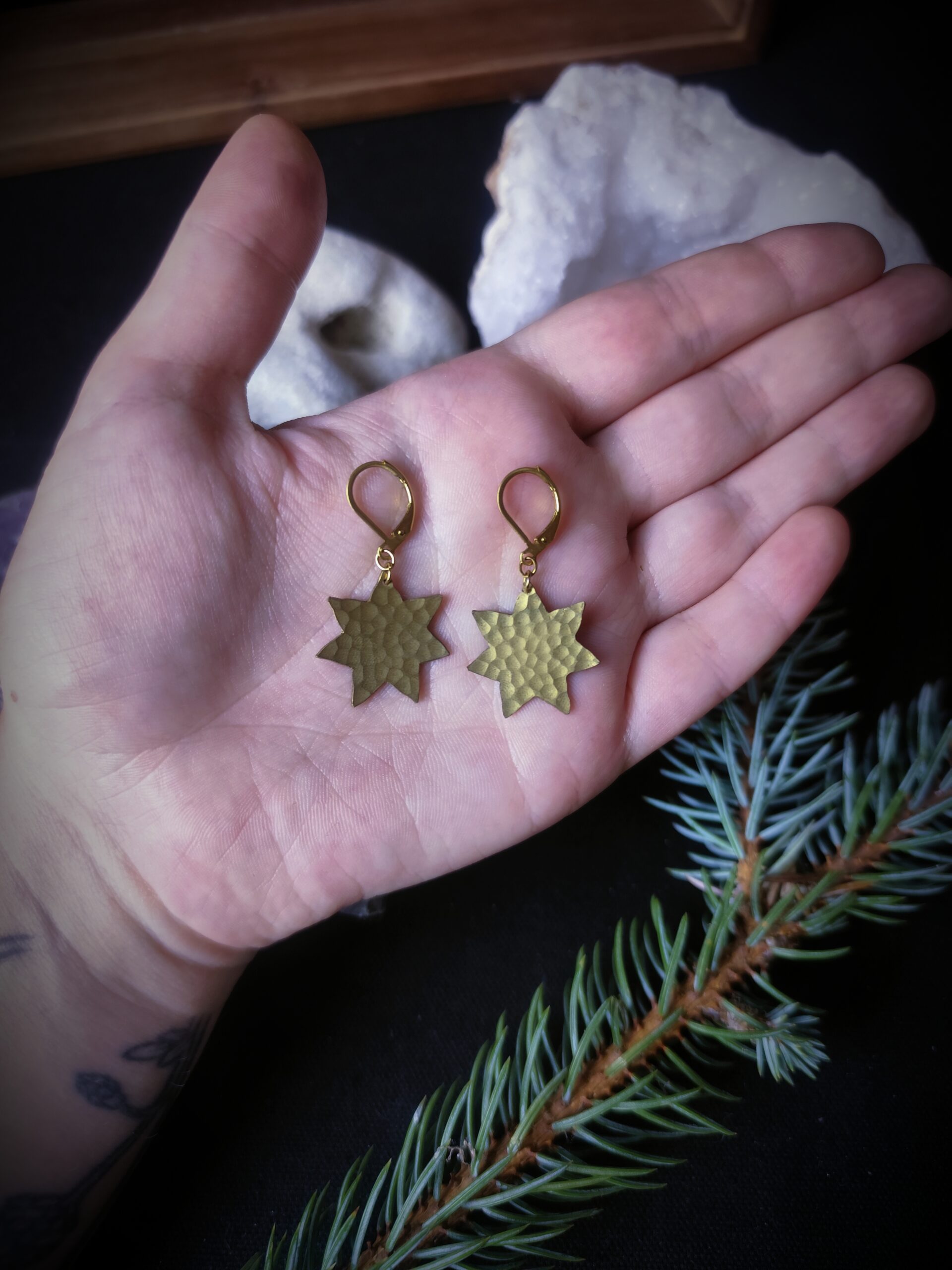 Boucles d'oreilles étoiles - Collection "Ode à la nuit" – Image 4