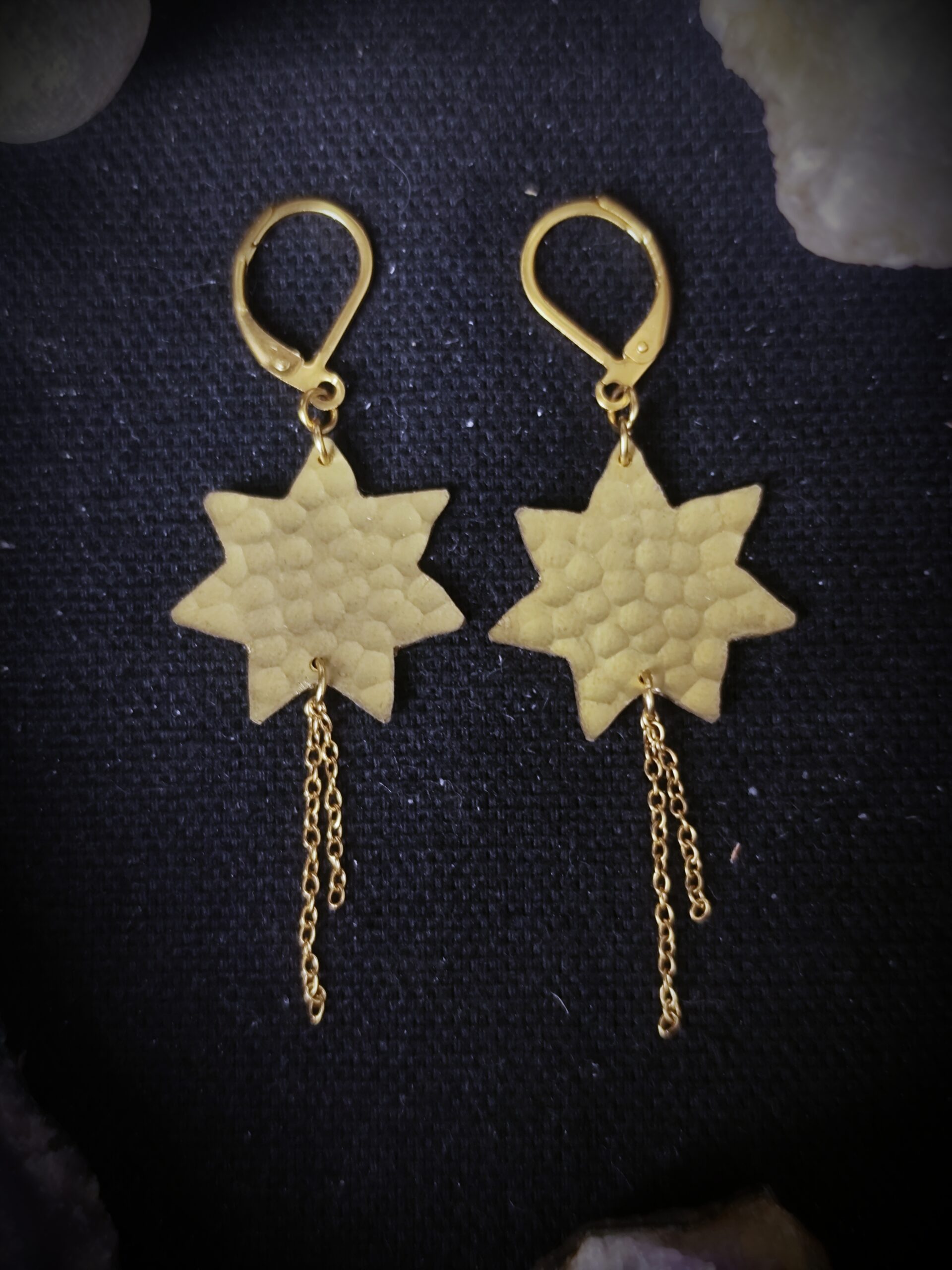 Boucles d'oreilles étoiles filantes - Collection "Ode à la nuit" – Image 3