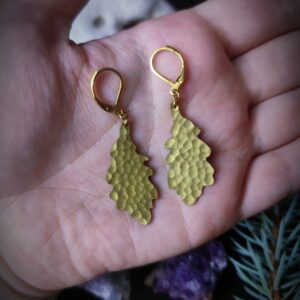 Boucles d'oreilles Chêne - Collection "Murmure Végétal"