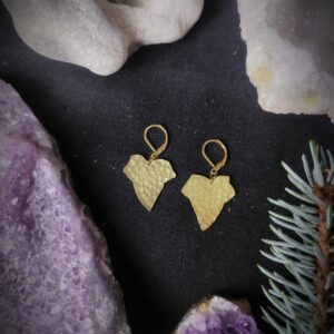 Boucles d'oreilles Lierre - Collection "Murmure Végétal"