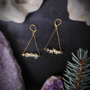 Boucles d'oreilles Aube - Citrine