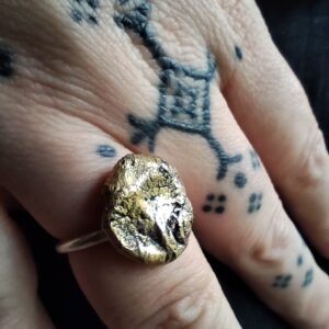 Bague La Bâtisseuse - Argent et Laiton