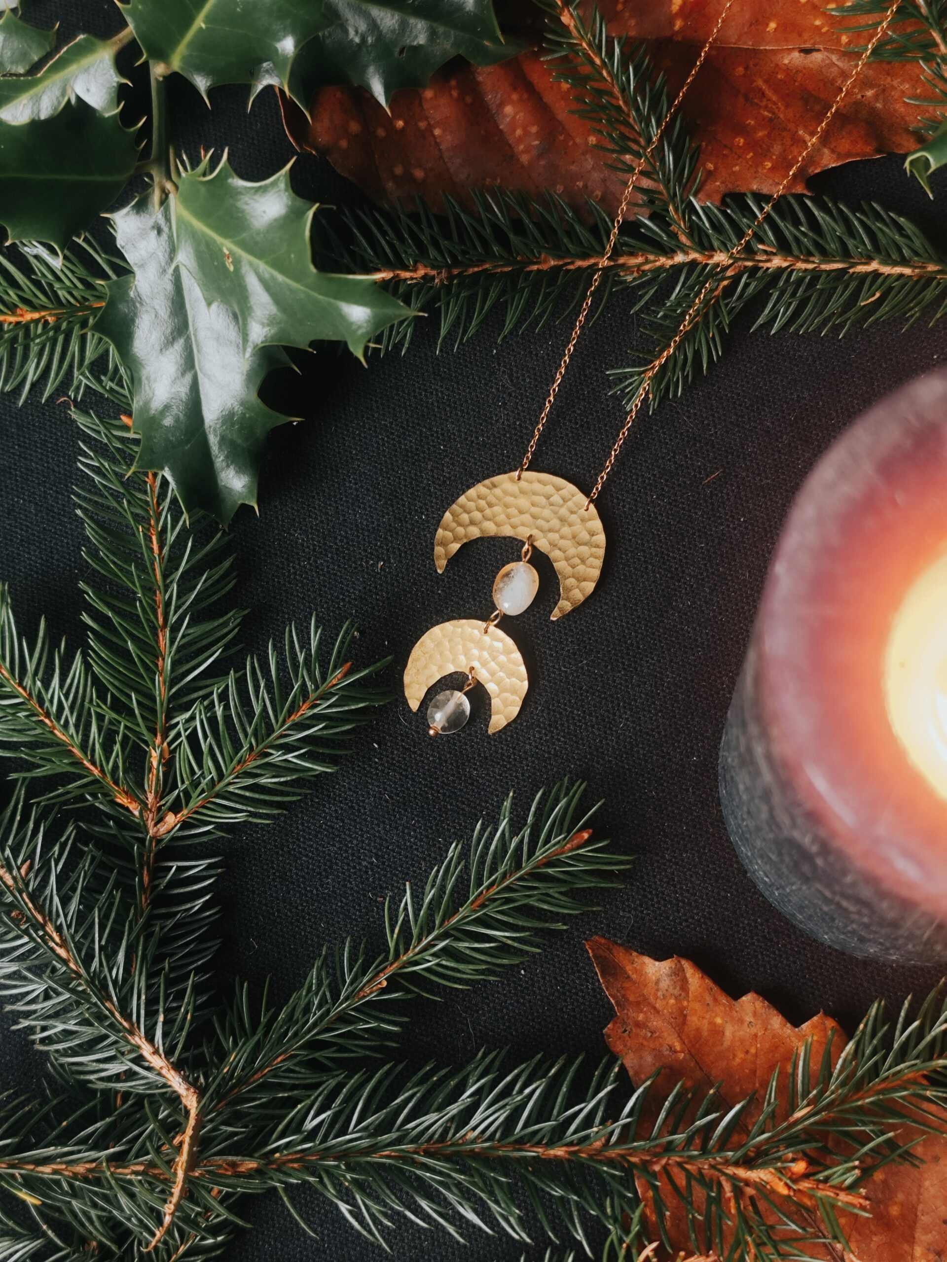 Collier Lunes Jumelles - Citrine – Image 2