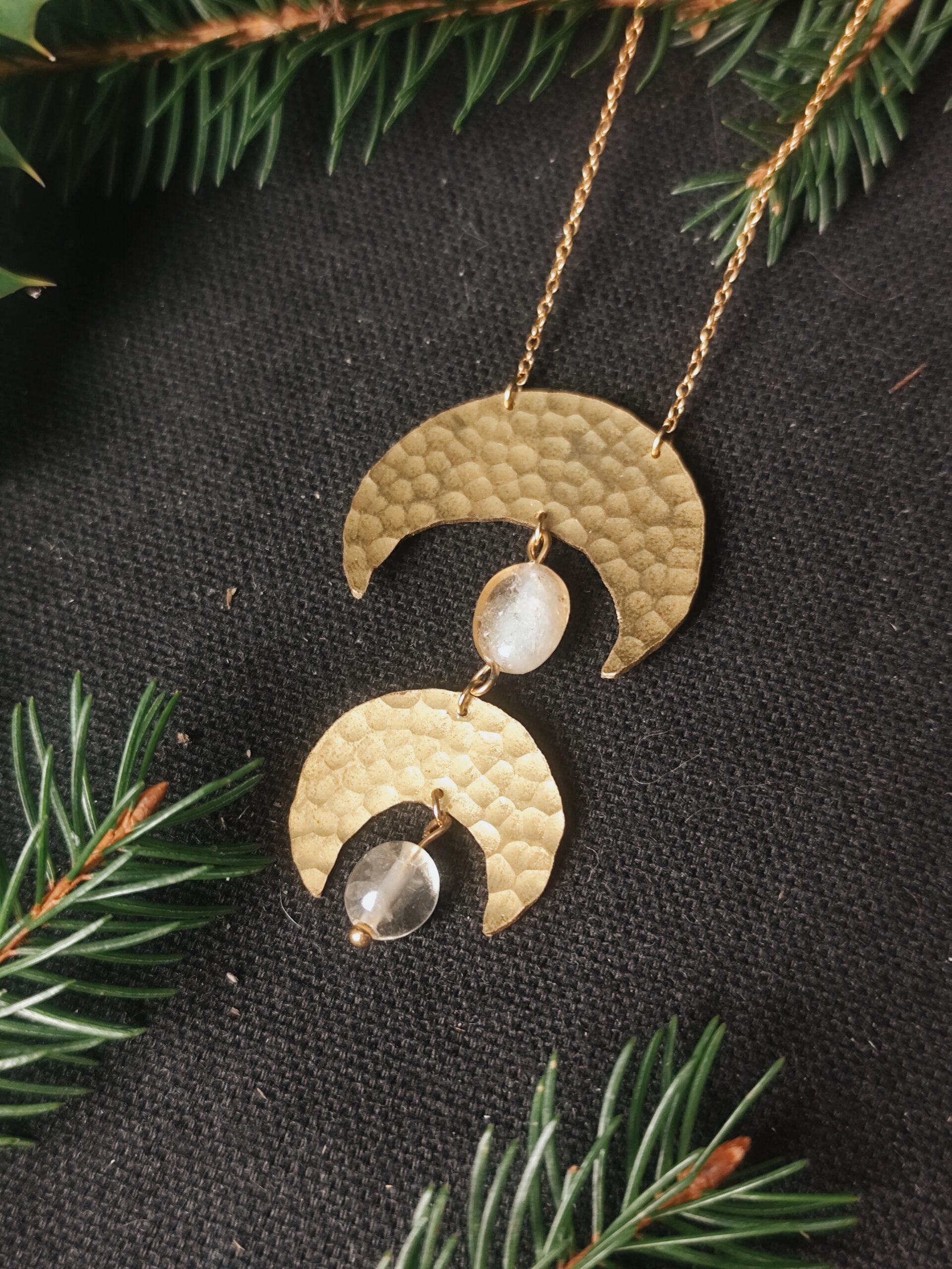 Collier Lunes Jumelles - Citrine – Image 8