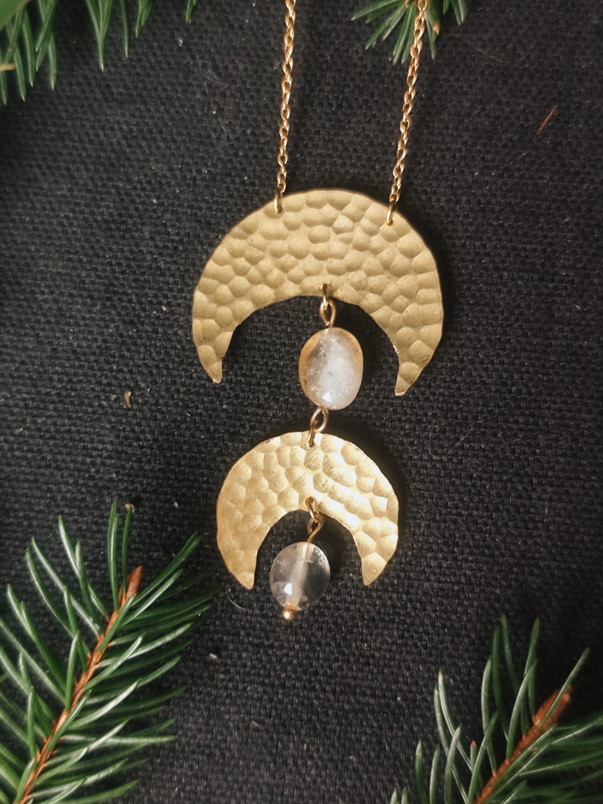 Collier Lunes Jumelles - Citrine – Image 7