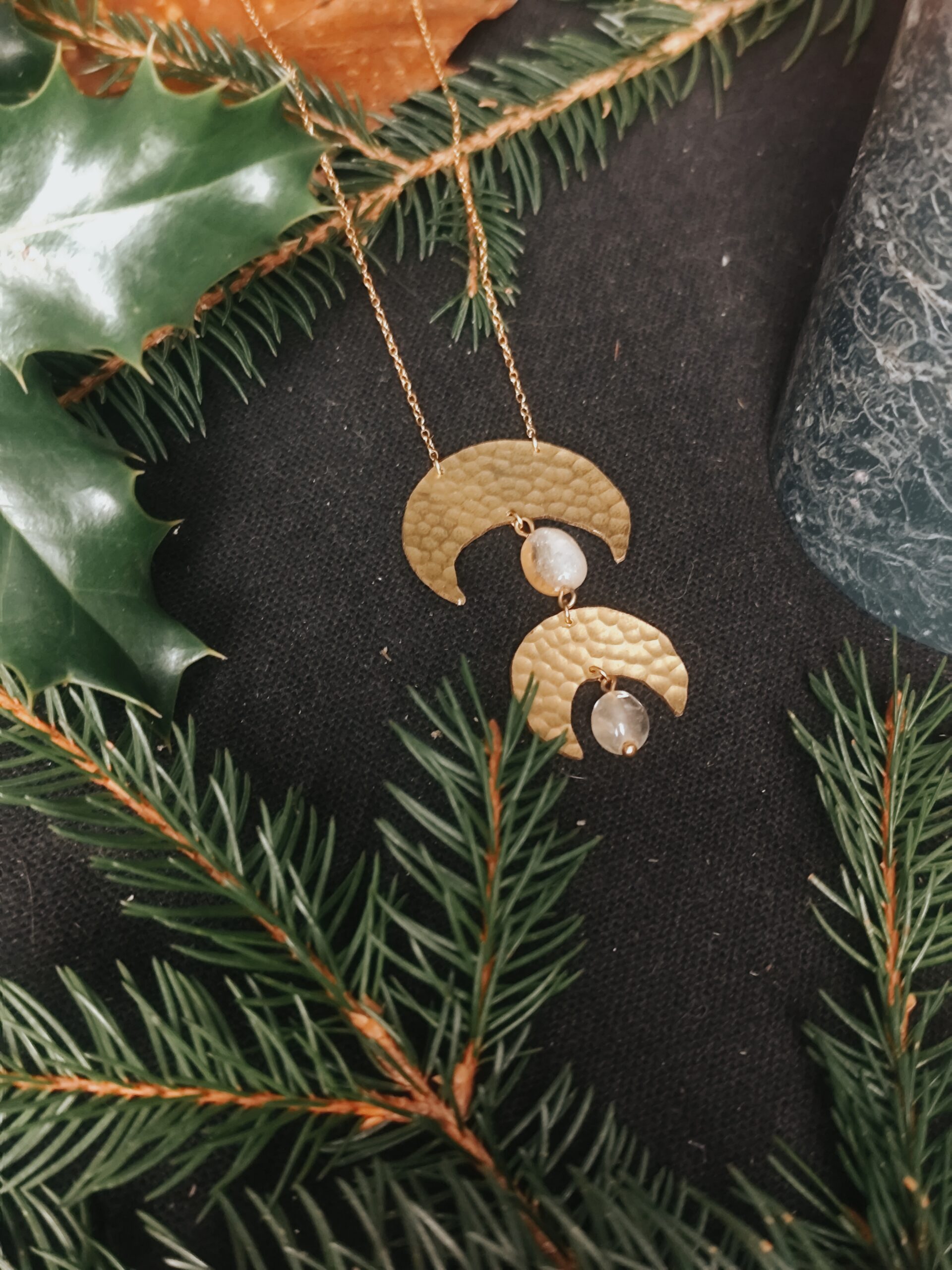 Collier Lunes Jumelles - Citrine – Image 6