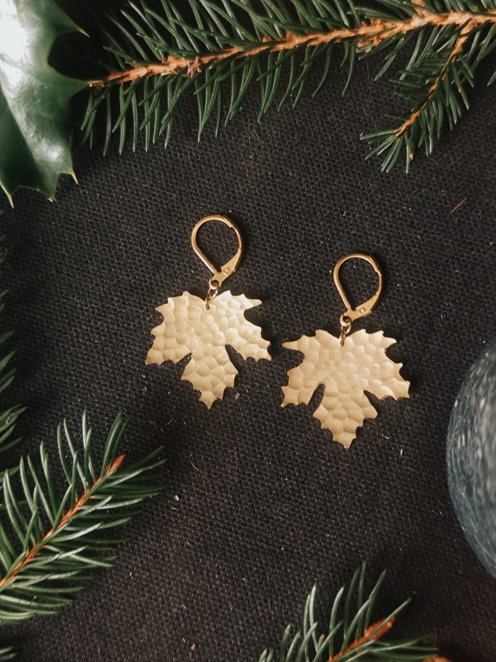 Boucles d'oreilles Feuilles de Platane – Image 6