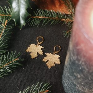 Boucles d'oreilles Feuilles de Platane