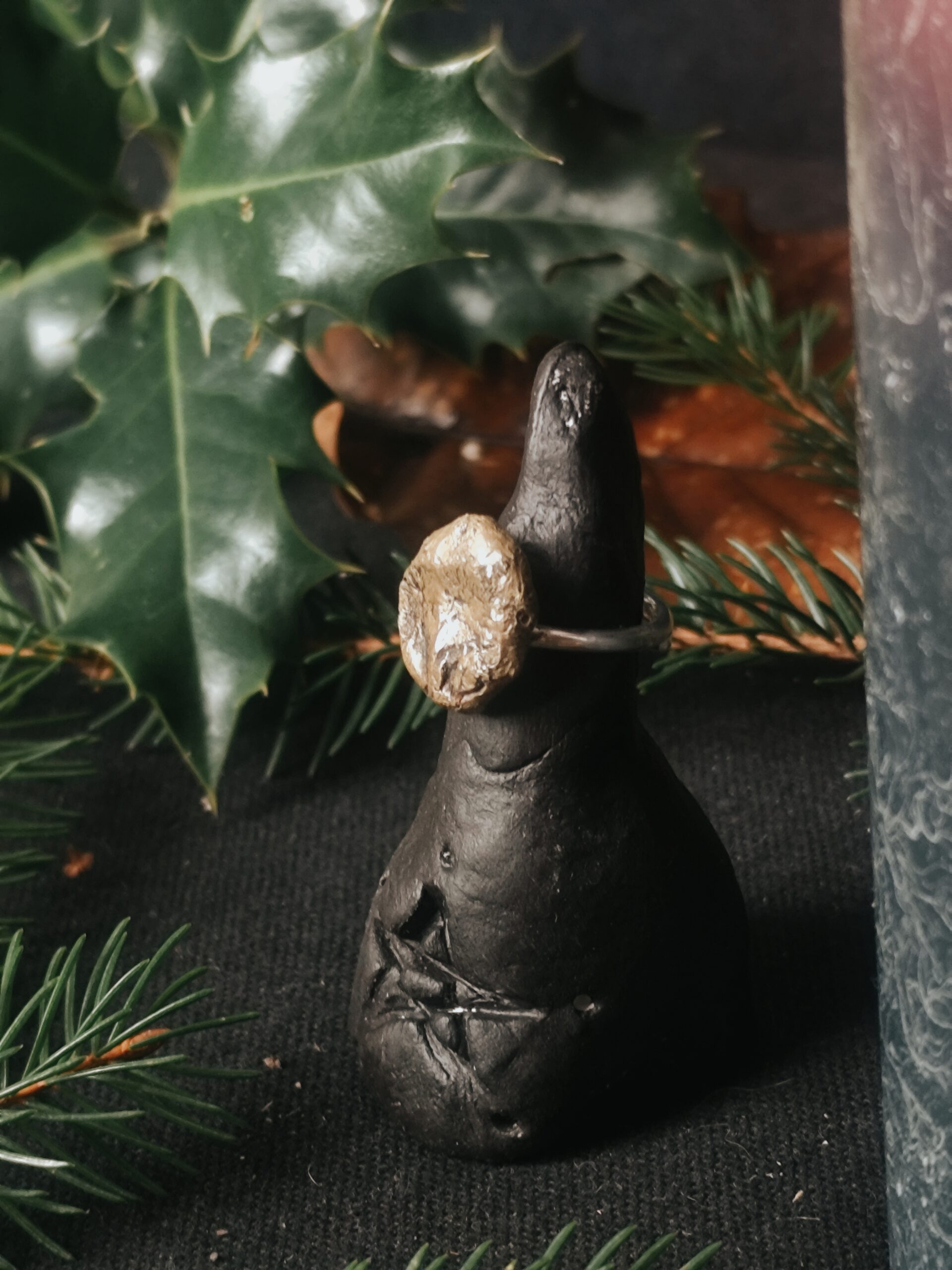 Bague La Bâtisseuse - Argent et Laiton – Image 3