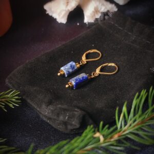 Boucles d'oreilles Mila - Collection "Stanislava" - Lapis Lazuli