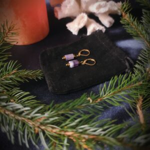 Boucles d'oreilles Zoria - Collection "Stanislava" - Améthyste