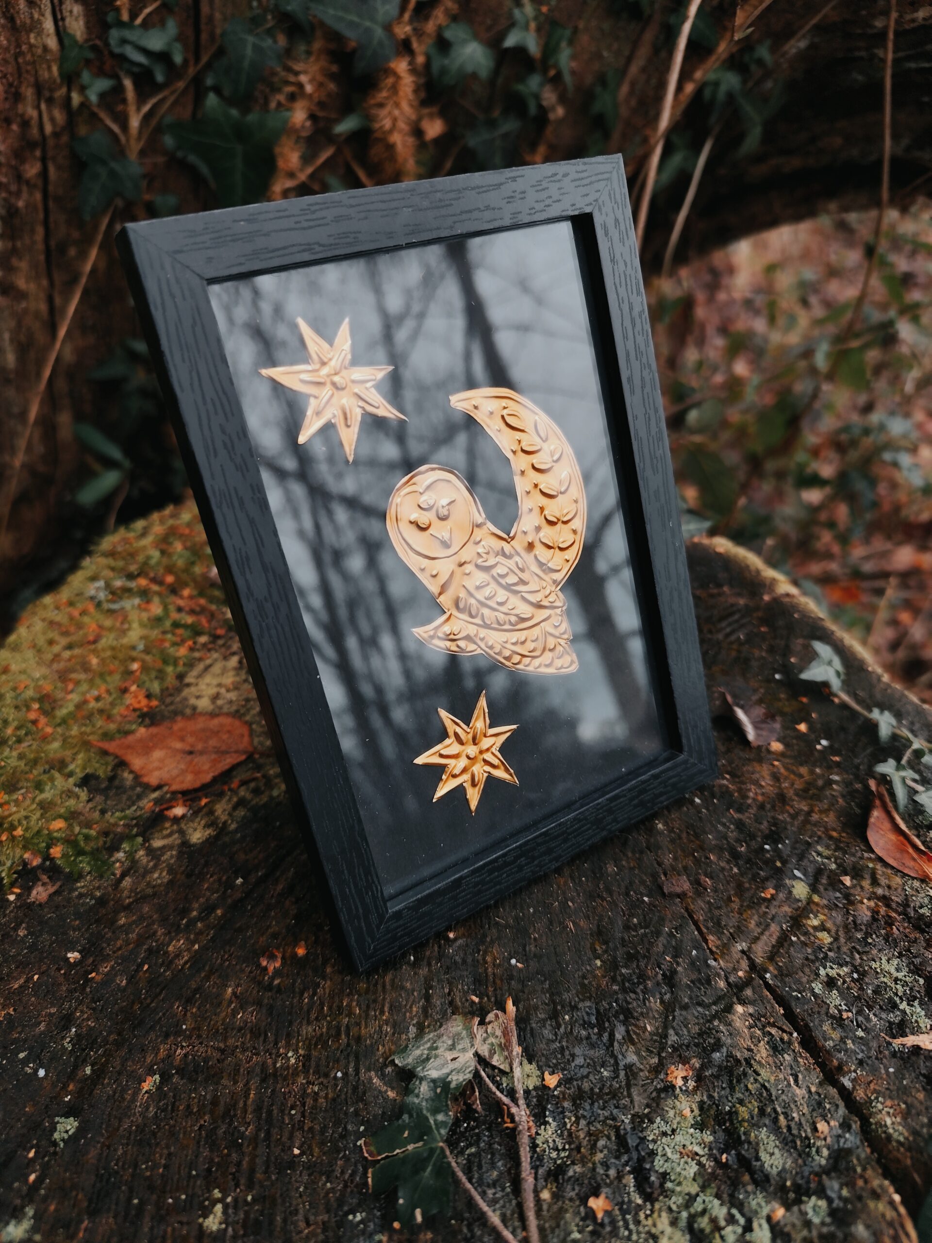 La Chouette - Collection "Bestiaire" en Métal Repoussé – Image 3