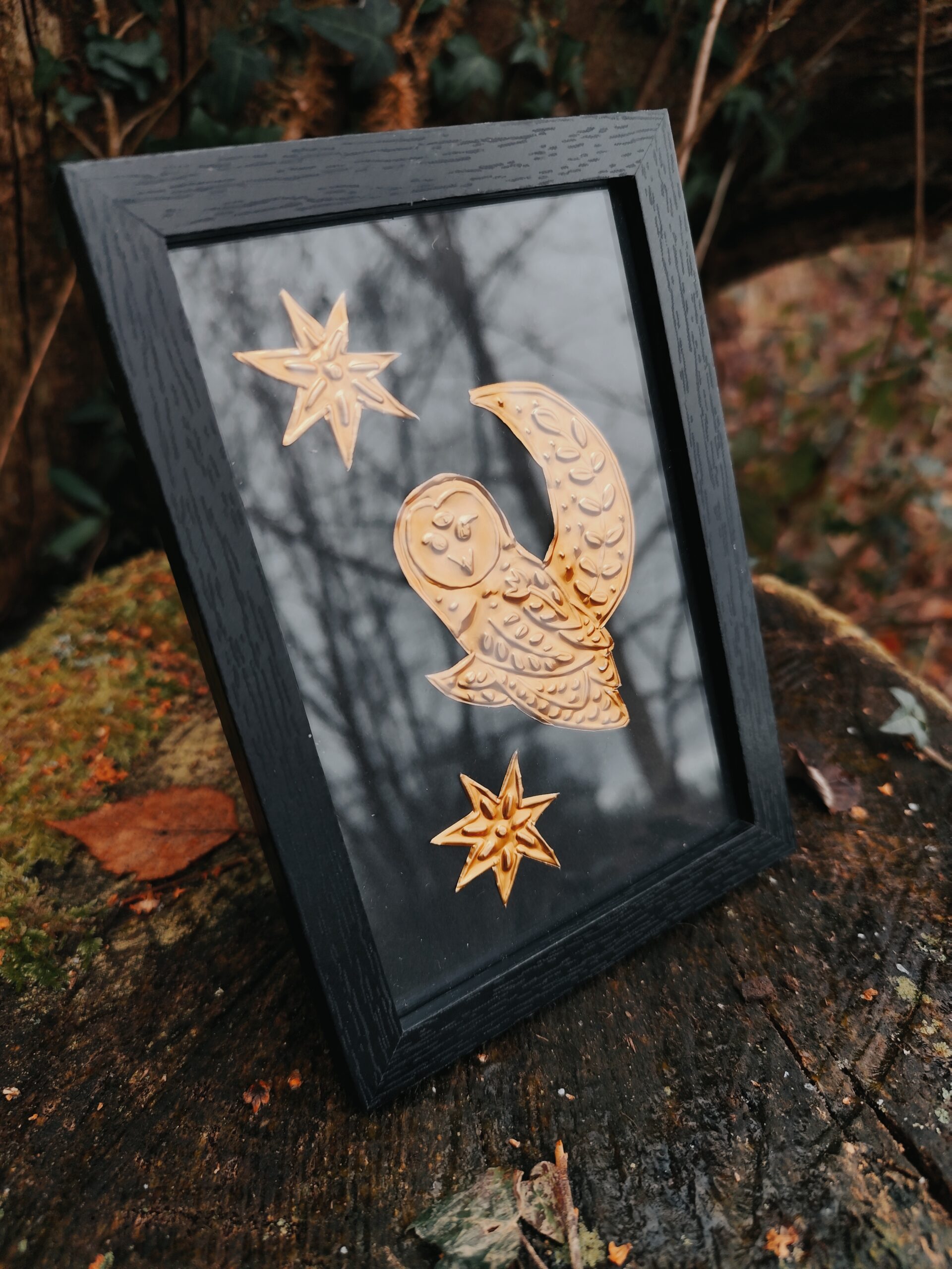 La Chouette - Collection "Bestiaire" en Métal Repoussé – Image 4