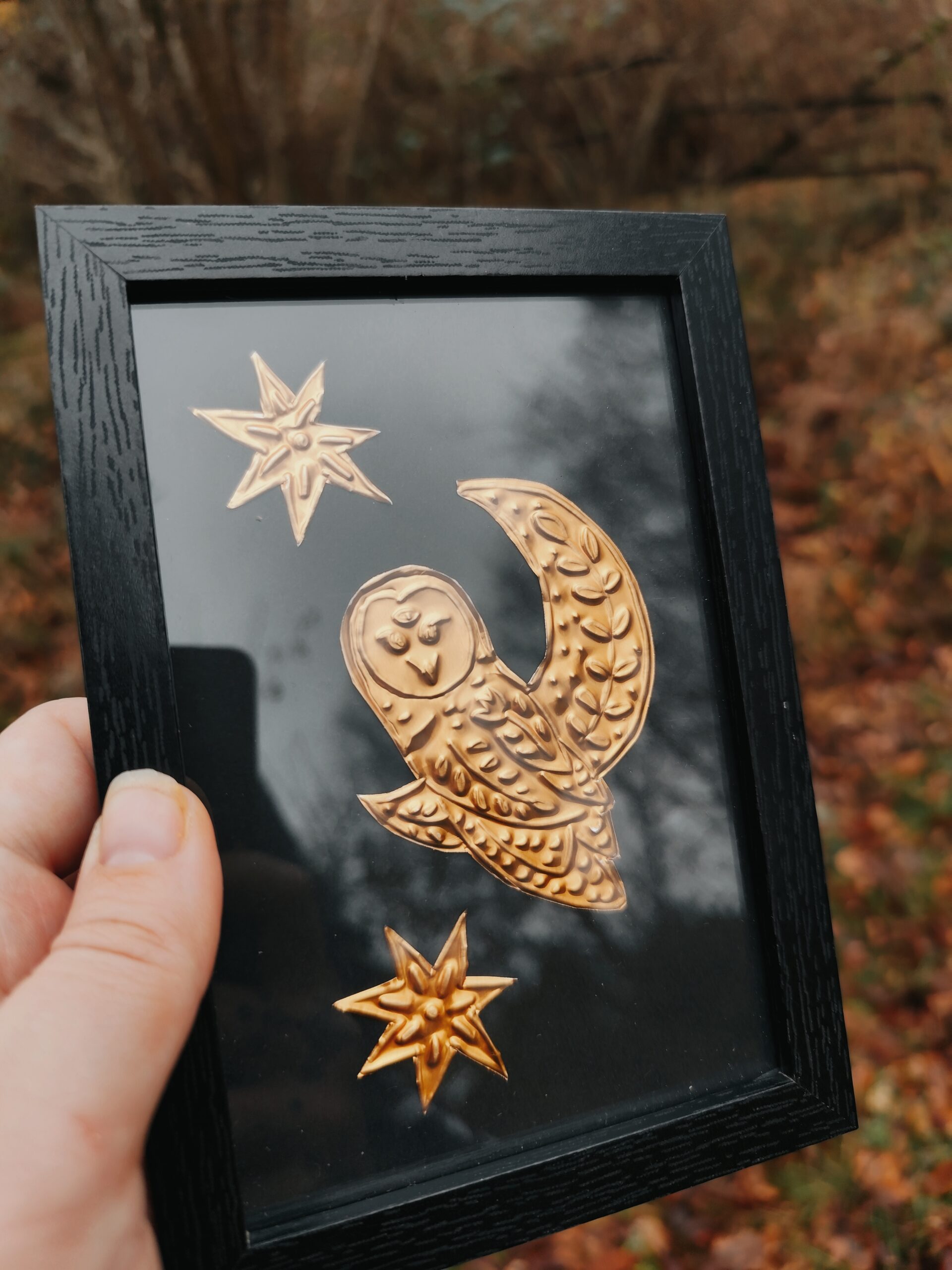 La Chouette - Collection "Bestiaire" en Métal Repoussé – Image 5