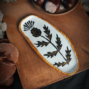 Plat porte bijoux chardon